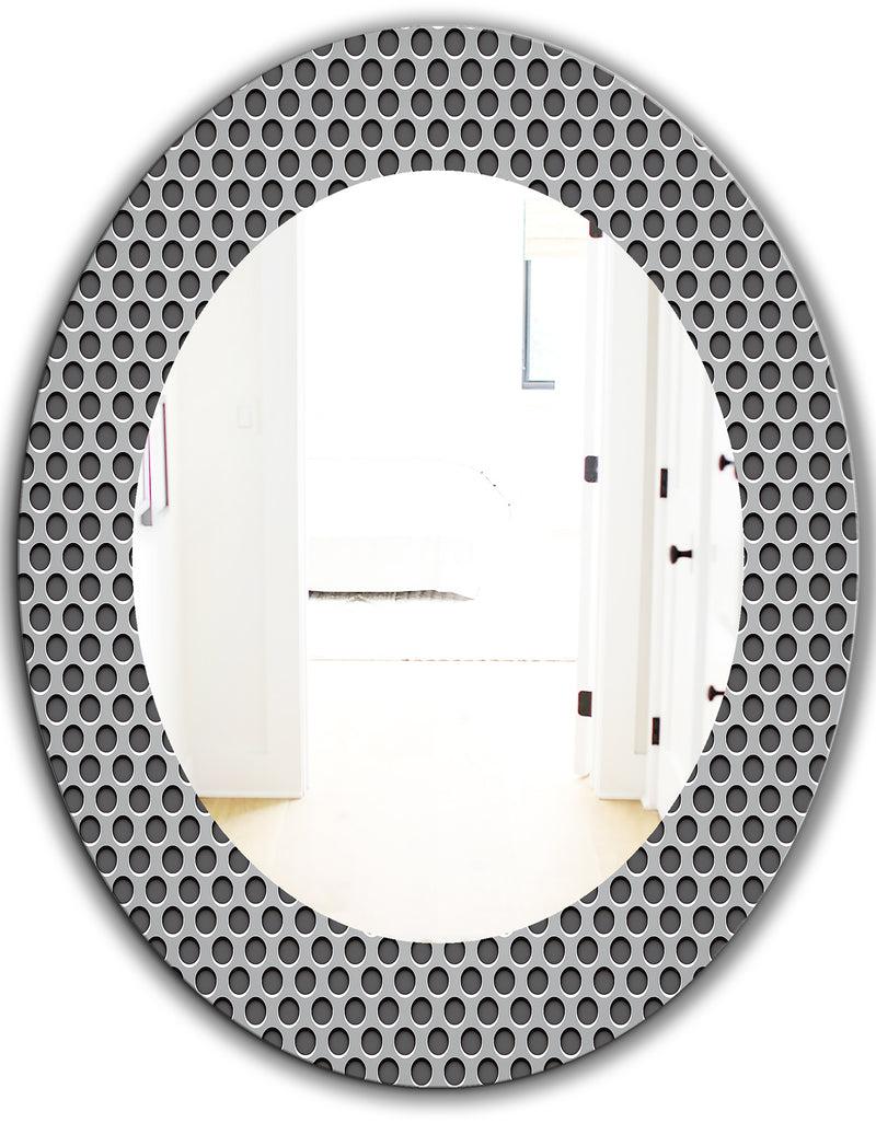 DesignQ Scandinavian 21 - Modern Mirror - Oval Or Round Wall Mirror