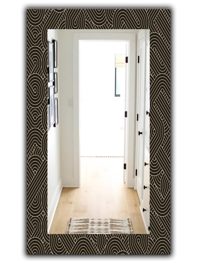 DesignQ Scandinavian 22 - Mid-Century Mirror - Frameless Wall Mirror