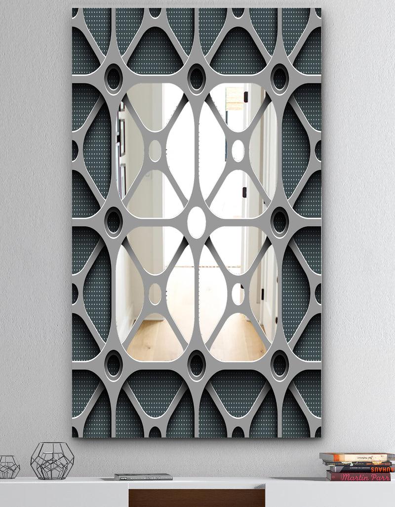 DesignQ Scandinavian 23 - Mid-Century Mirror - Accent Mirror