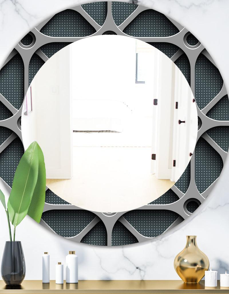 DesignQ Scandinavian 23 - Mid-Century Mirror - Oval or Round Wall Mirror