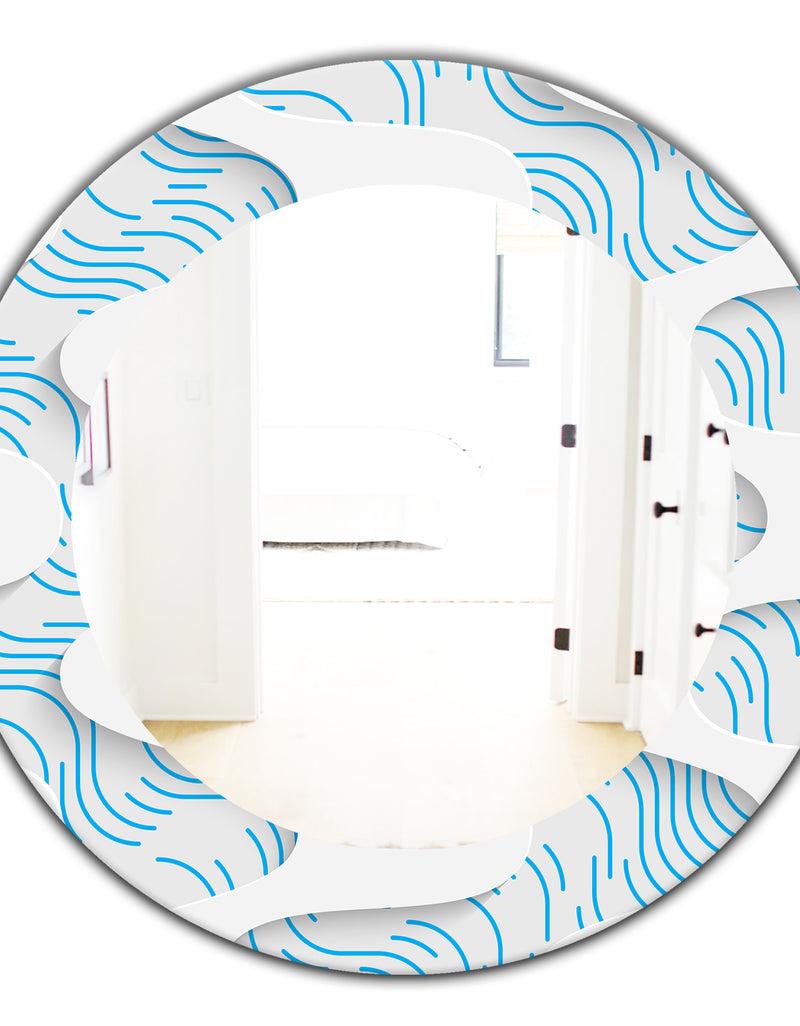 DesignQ Scandinavian 25 - Mid-Century Mirror - Oval Or Round Wall Mirror