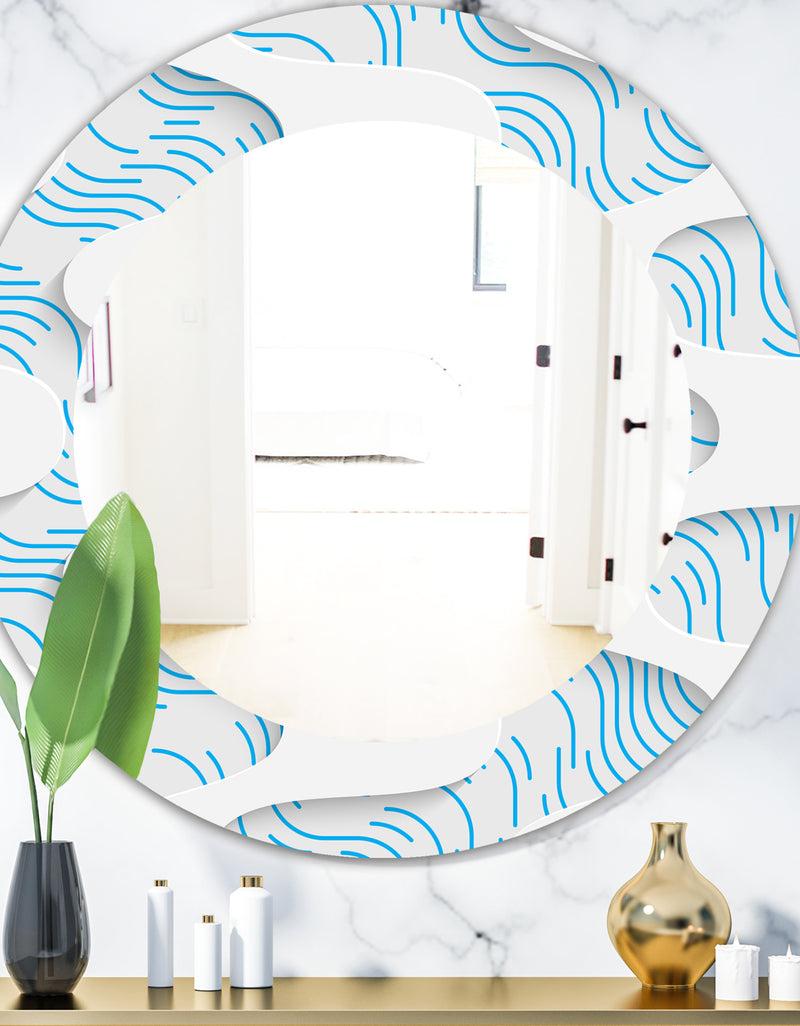 DesignQ Scandinavian 25 - Mid-Century Mirror - Oval or Round Wall Mirror