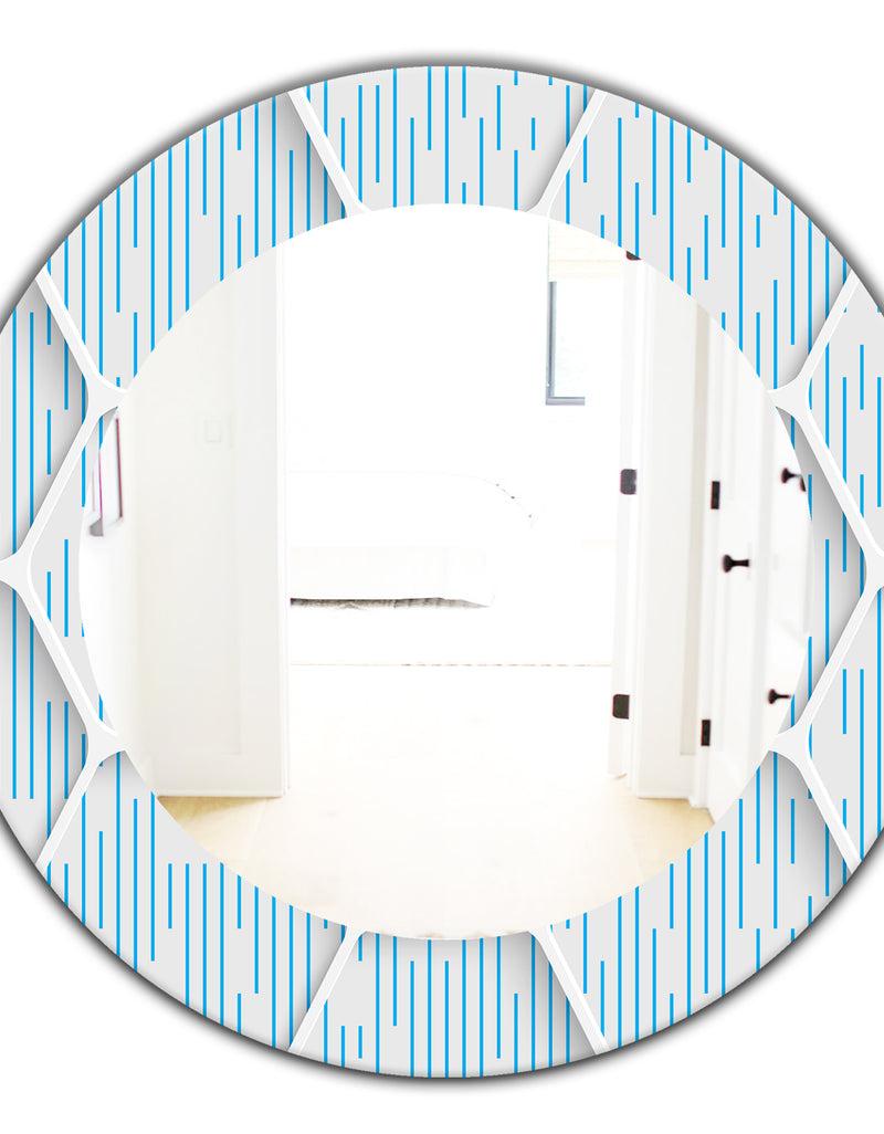 DesignQ Scandinavian 26 - Mid-Century Mirror - Oval Or Round Wall Mirror