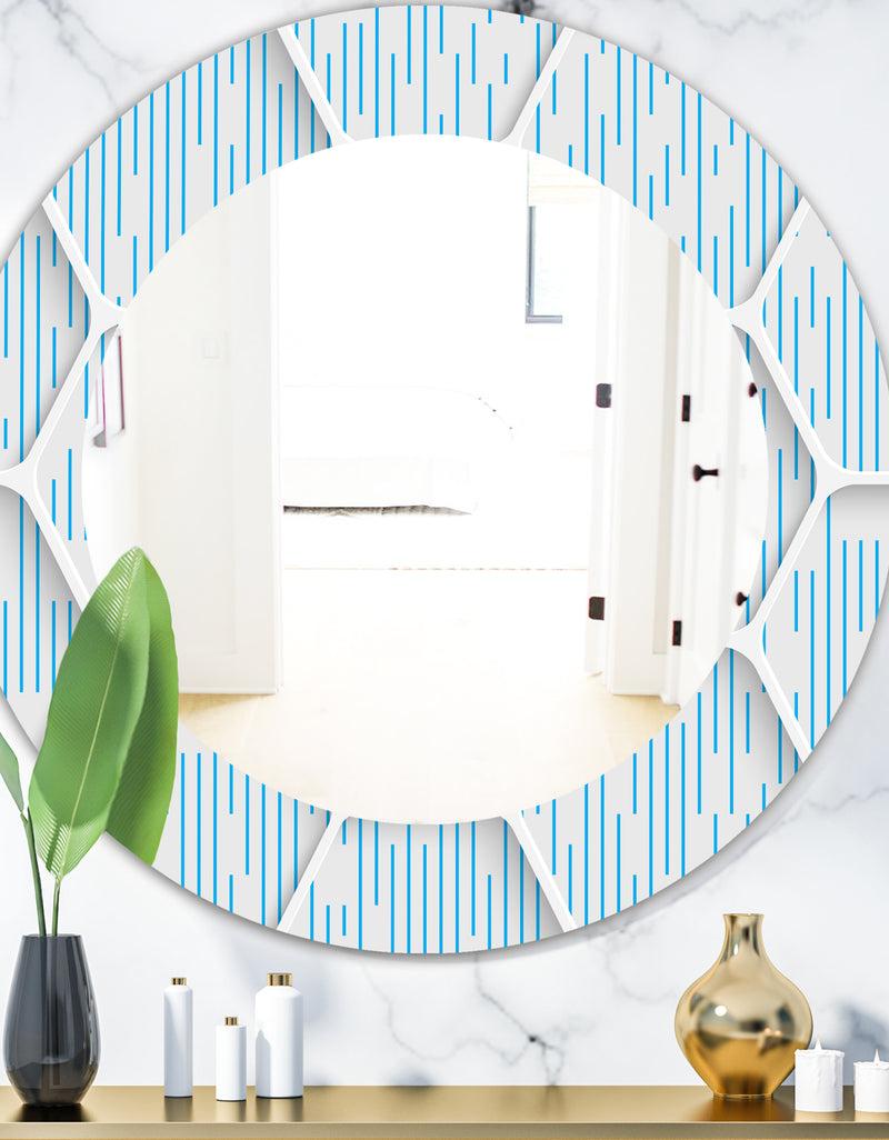 DesignQ Scandinavian 26 - Mid-Century Mirror - Oval or Round Wall Mirror