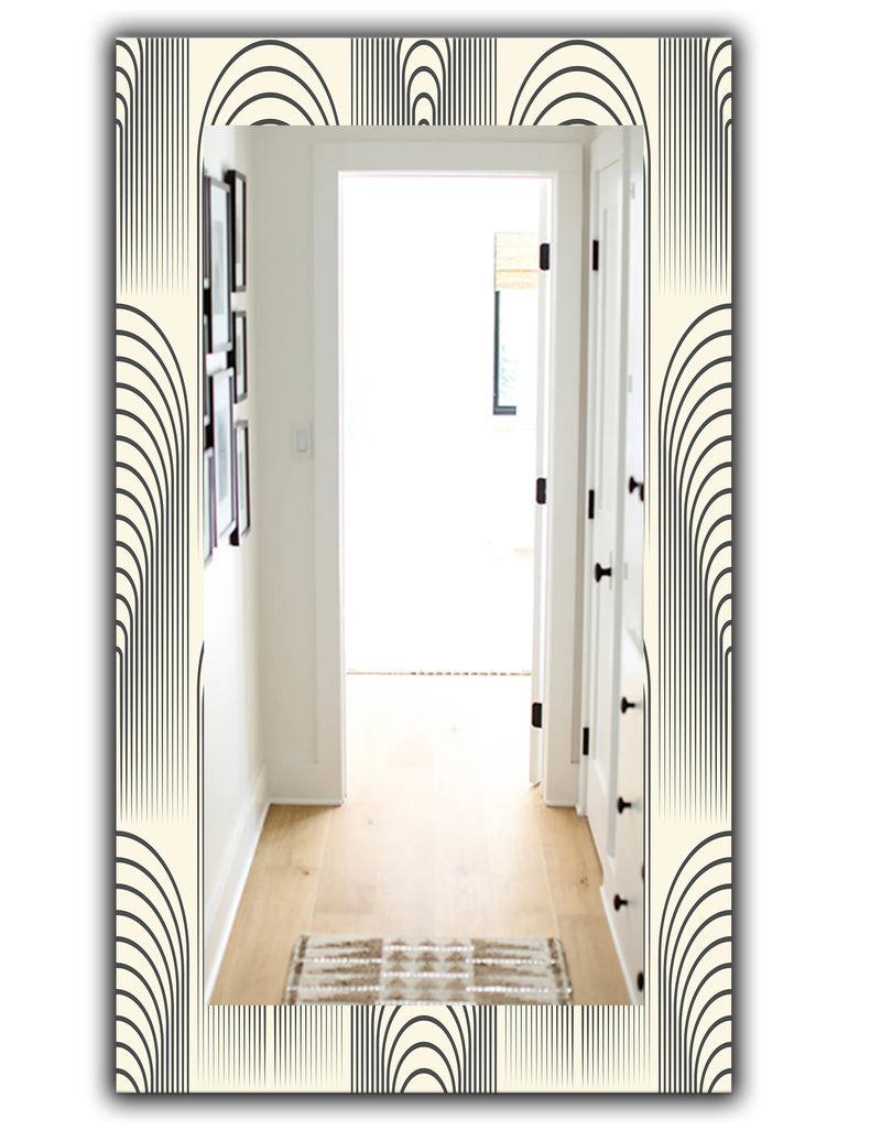 DesignQ Scandinavian 27 - Mid-Century Mirror - Wall Mirror