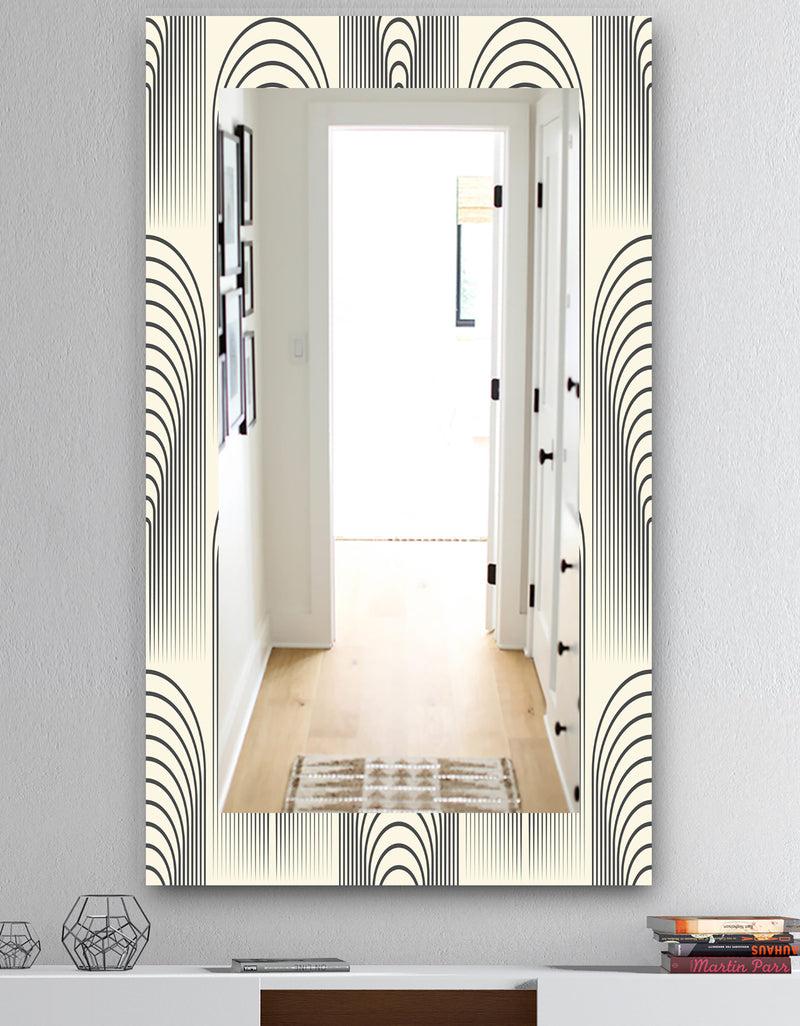 DesignQ Scandinavian 27 - Mid-Century Mirror - Wall Mirror