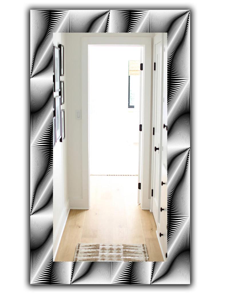 DesignQ Scandinavian 28 - Mid-Century Mirror - Wall Mirror