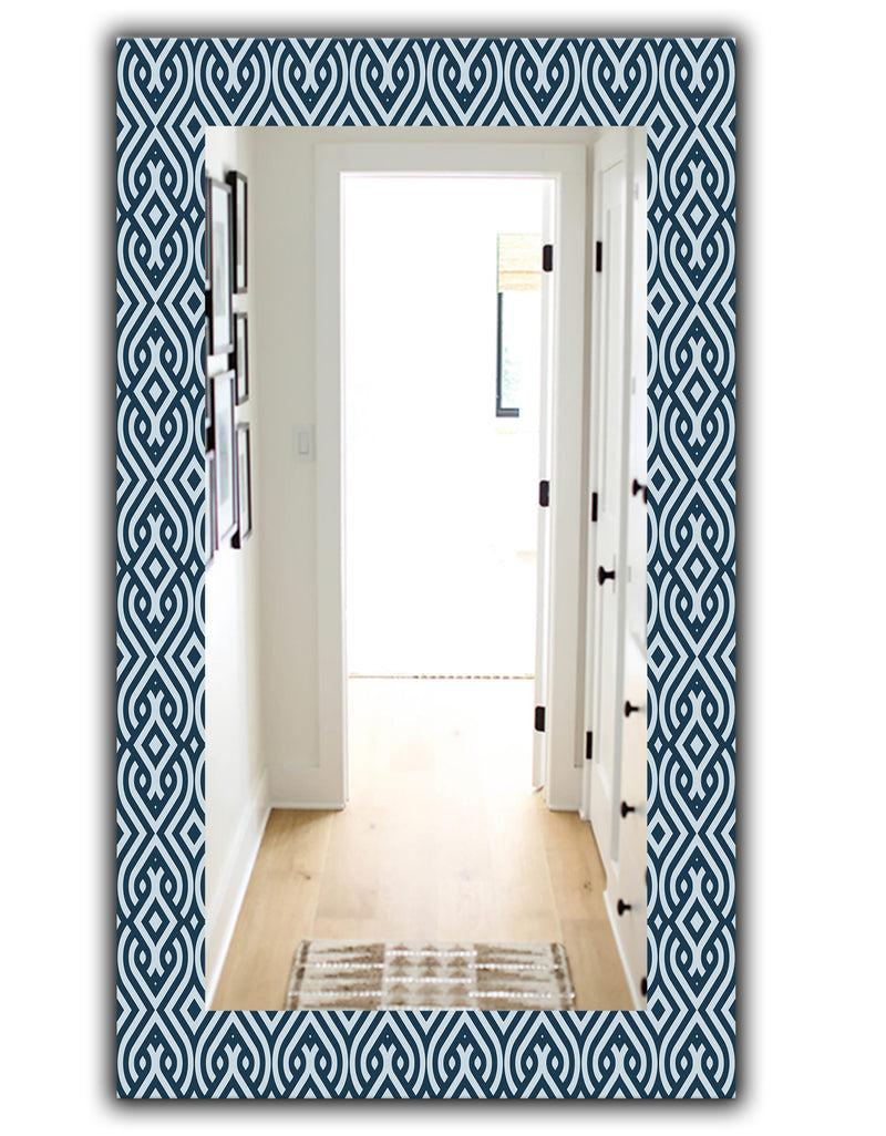 DesignQ Scandinavian 4 - Mid-Century Mirror - Frameless Vanity Mirror