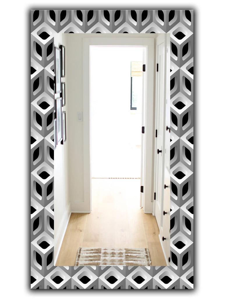 DesignQ Scandinavian 6 - Mid-Century Mirror - Vanity Mirror