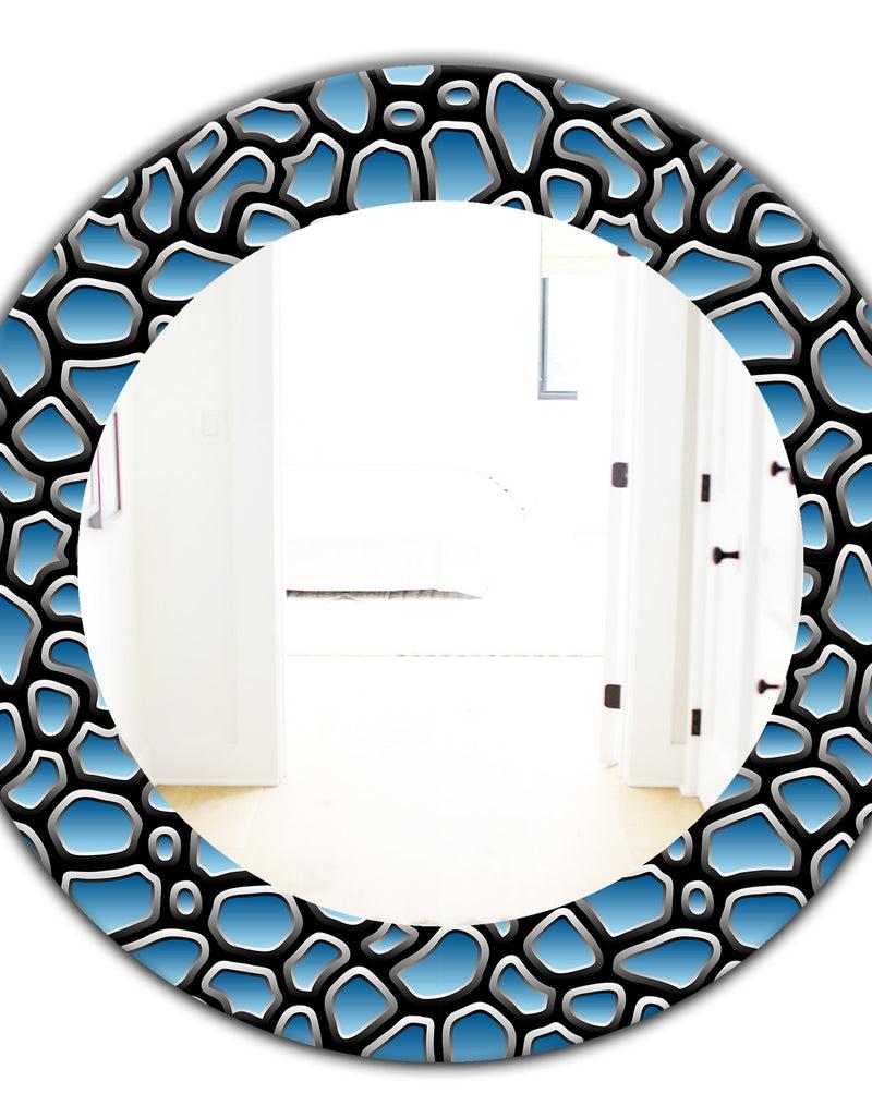 DesignQ Scandinavian 9 - Modern Mirror - Frameless Oval Or Round Wall Mirror