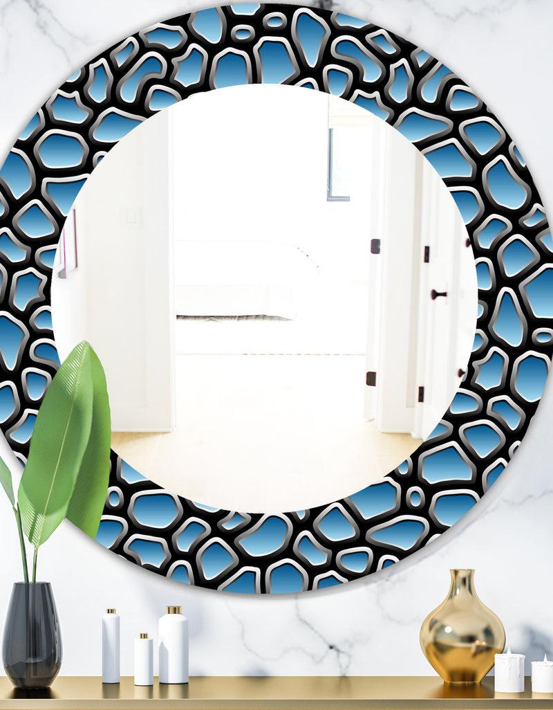 DesignQ Scandinavian 9 - Modern Mirror - Frameless Oval or Round Wall Mirror