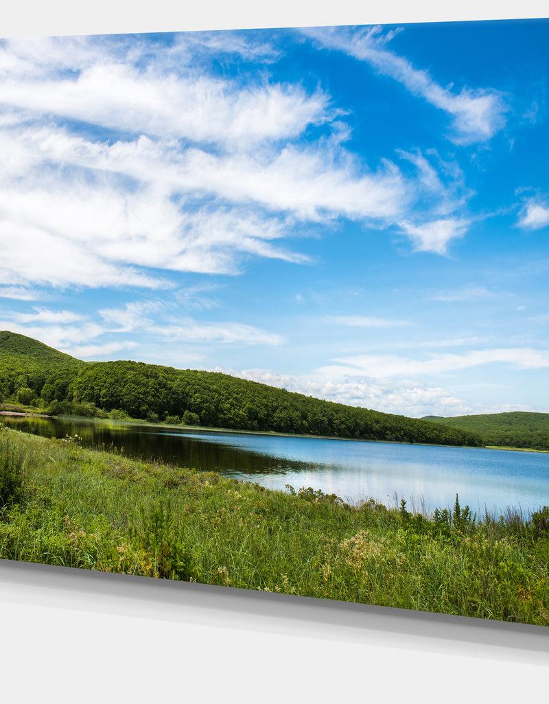 DesignQ Scenic View Of Pacific Ocean Beach - Landscape Wall Artwork