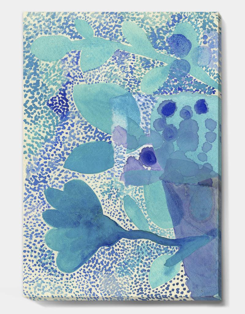 DesignQ Sea Garden Impression - Mid-Century Modern Canvas Artwork