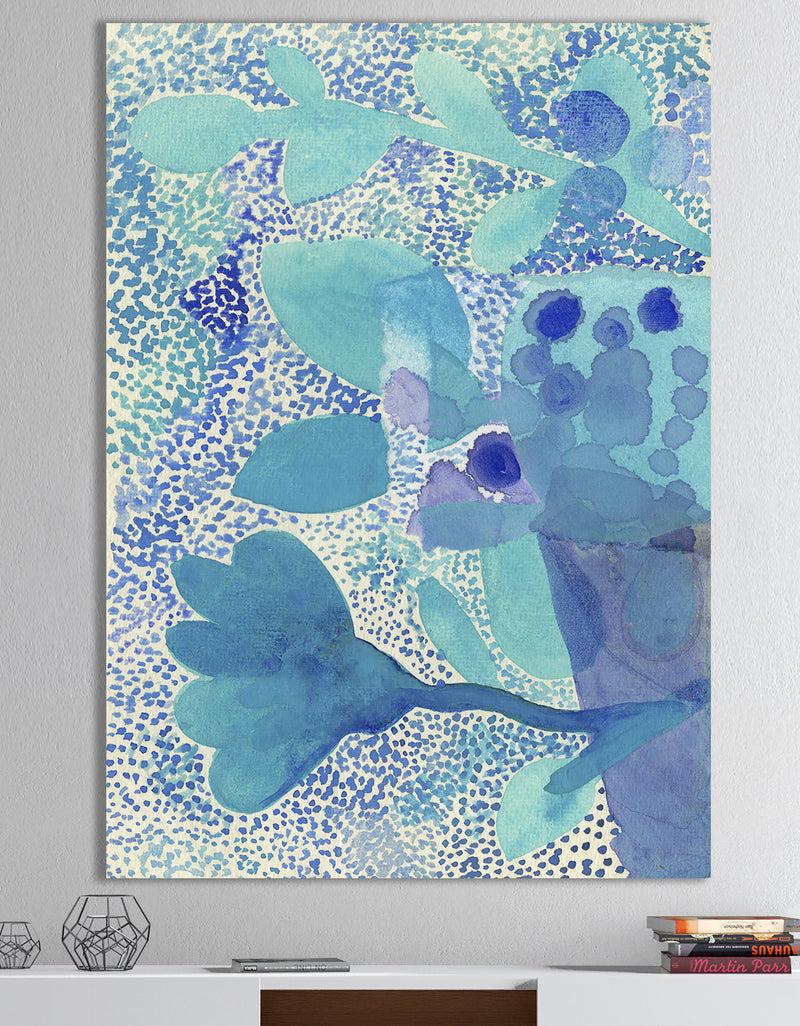 DesignQ Sea Garden Impression - Mid-Century Modern Canvas Artwork
