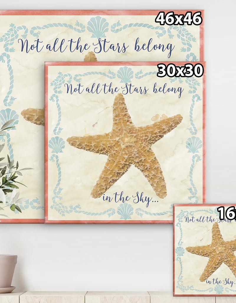 DesignQ Sea Shells-C - Nautical & Coastal Canvas Artwork