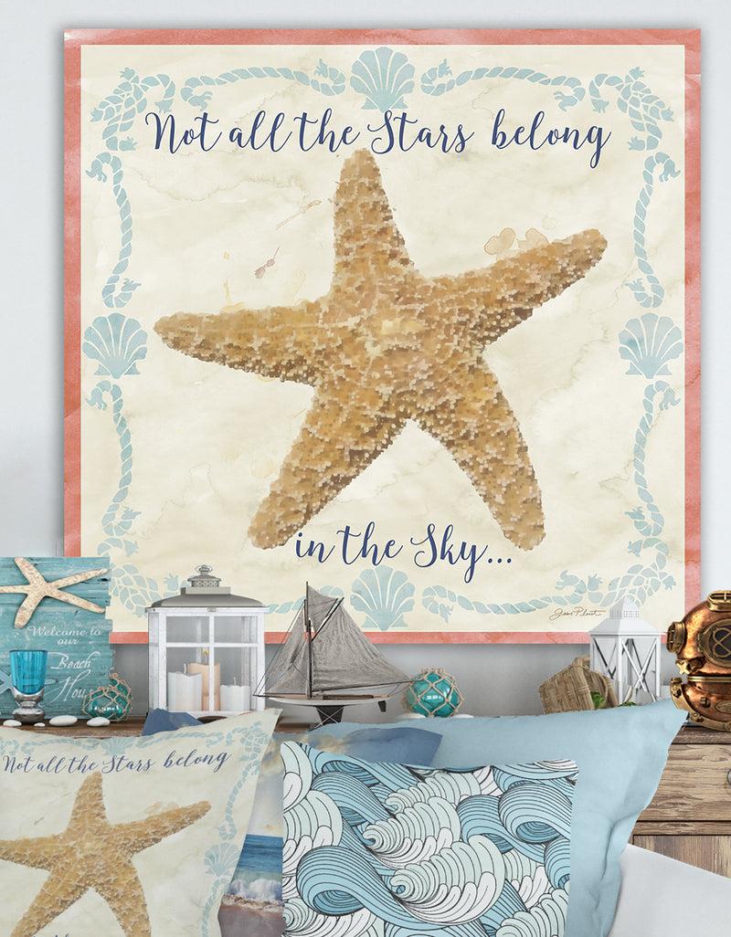 DesignQ Sea Shells-C - Nautical & Coastal Canvas Artwork