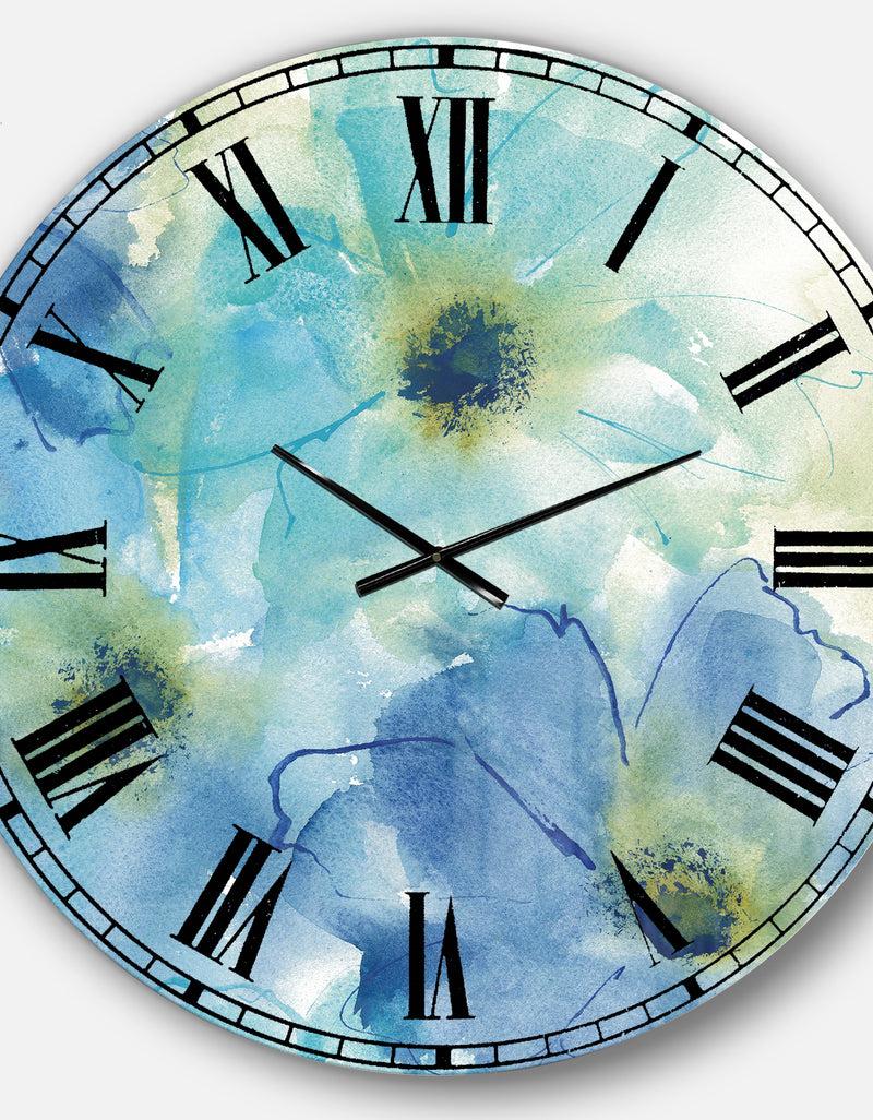 DesignQ Seashell Cosmos II - Cabin & Lodge Large Wall CLock