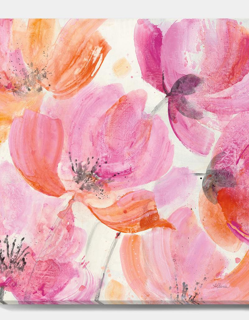 DesignQ Shabby Flower III - Shabby Chic Premium Canvas Wall Art