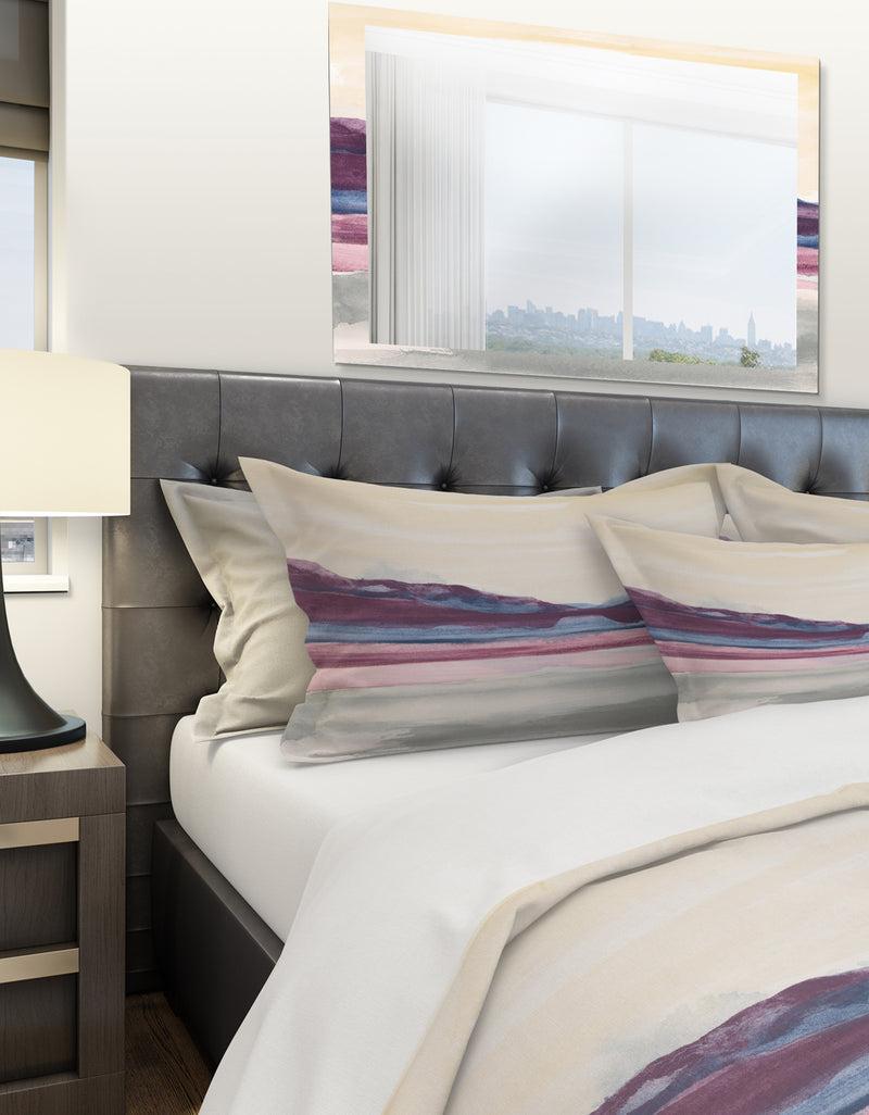 DesignQ Shabby Watercolor On Purple I - Shabby Duvet Cover Set