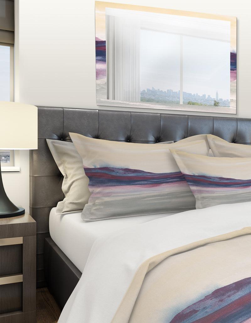 DesignQ Shabby Watercolor On Purple II - Shabby Duvet Cover Set