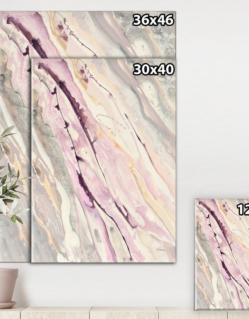 DesignQ Shaby Pink Marble - Sleek & Chic Modern Premium Canvas Wall Art