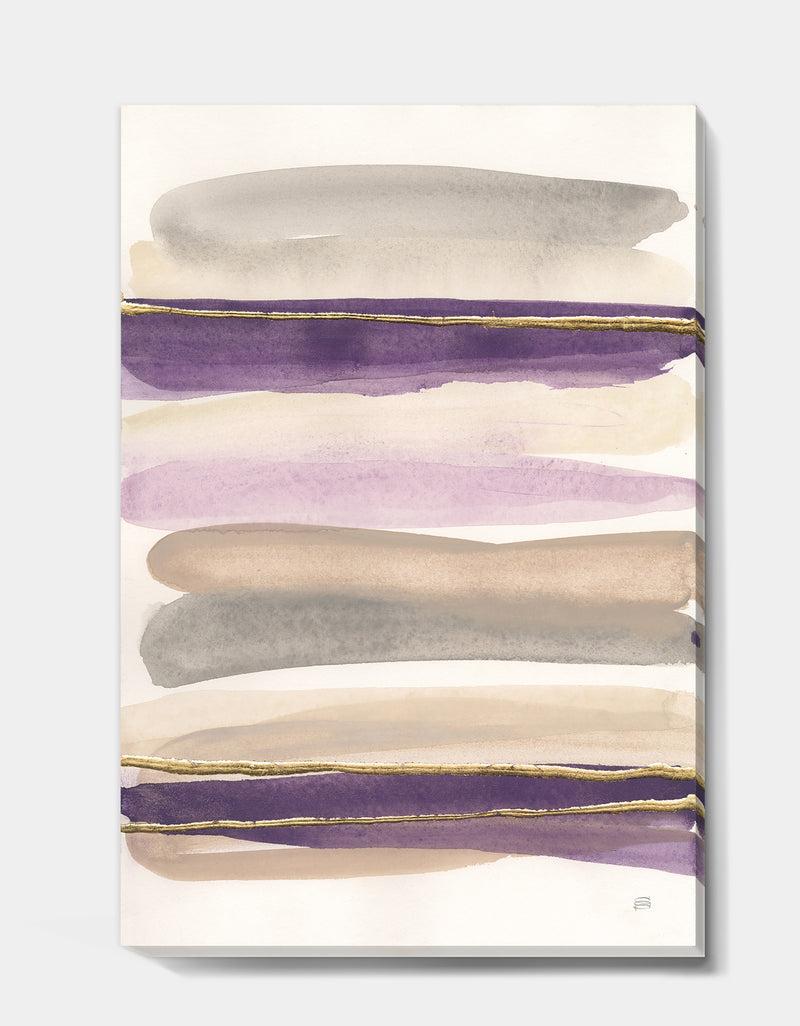 DesignQ Shape Of Glam Purple - Shabby Chic Gallery-wrapped Canvas