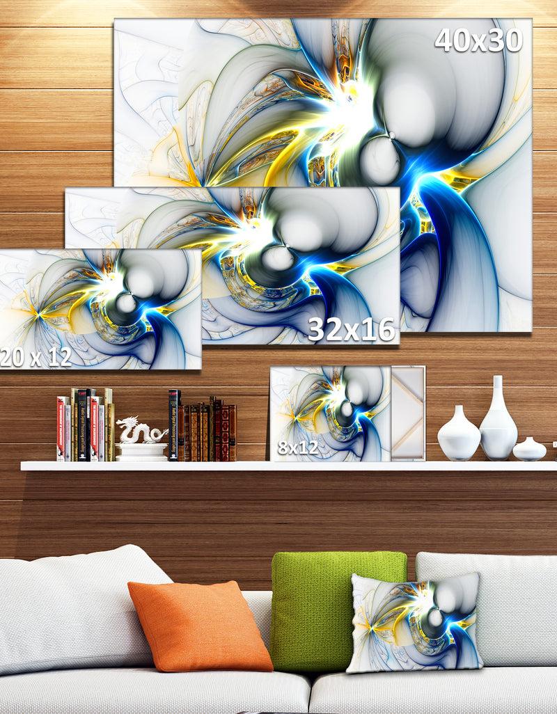 DesignQ Shining Multi-Colored Plasma - Abstract Wall Art Canvas