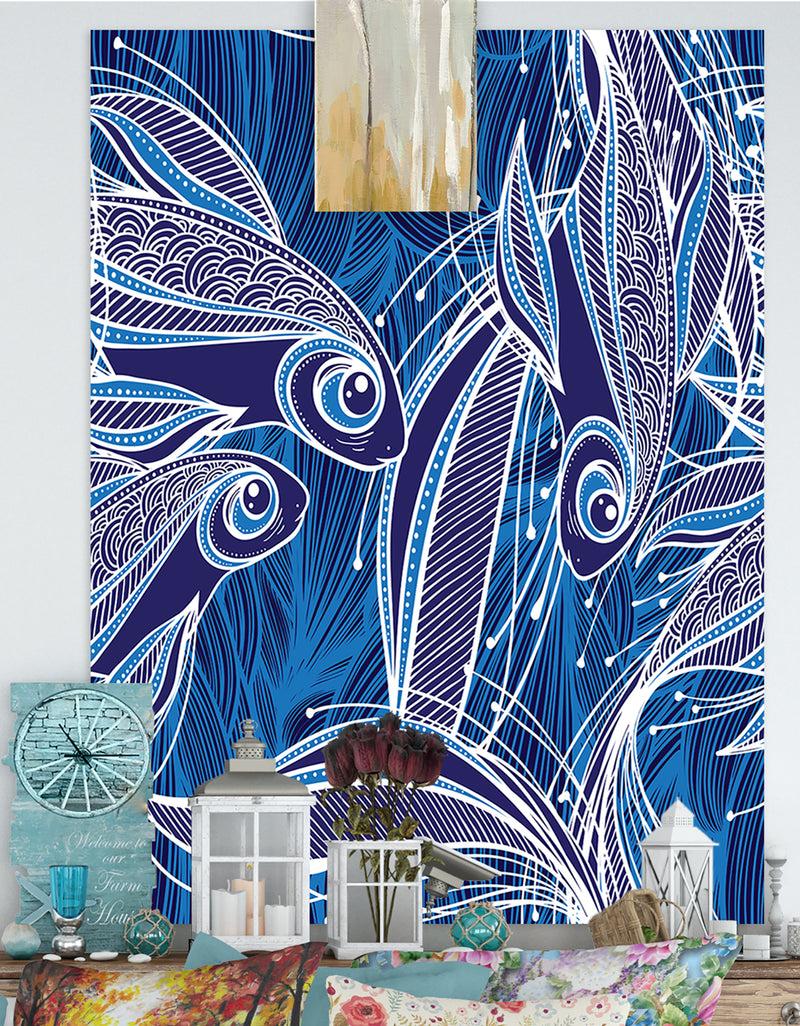 DesignQ Silver and Yellow Birch Forest II - Cottage Gallery-wrapped Canvas