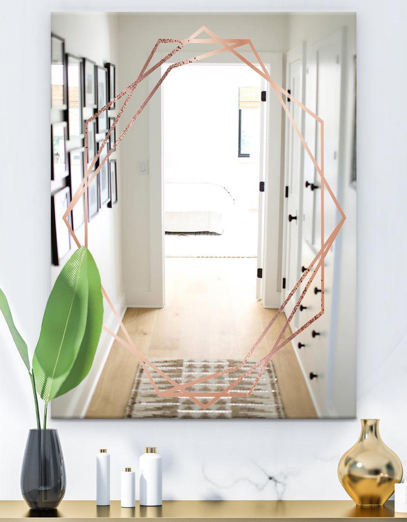 DesignQ Silver Orchid Bouton 'Copper Minimal 8 - Glam Mirror