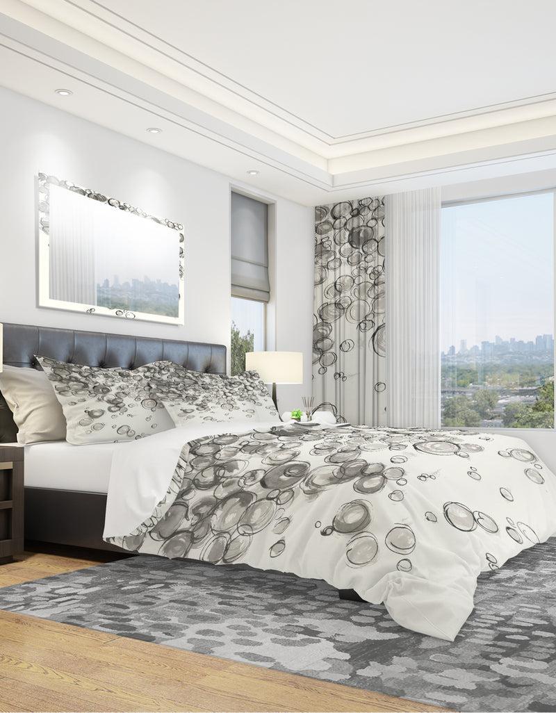 DesignQ Simple Bubbles IV - Geometric Duvet Cover Set