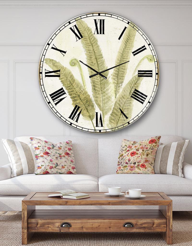 DesignQ Simple Forest II - Floral & Botanical Wall CLock