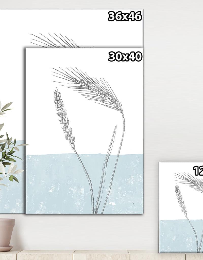 DesignQ Simple Natural Element - Wheat I - Cottage Gallery-wrapped Canvas