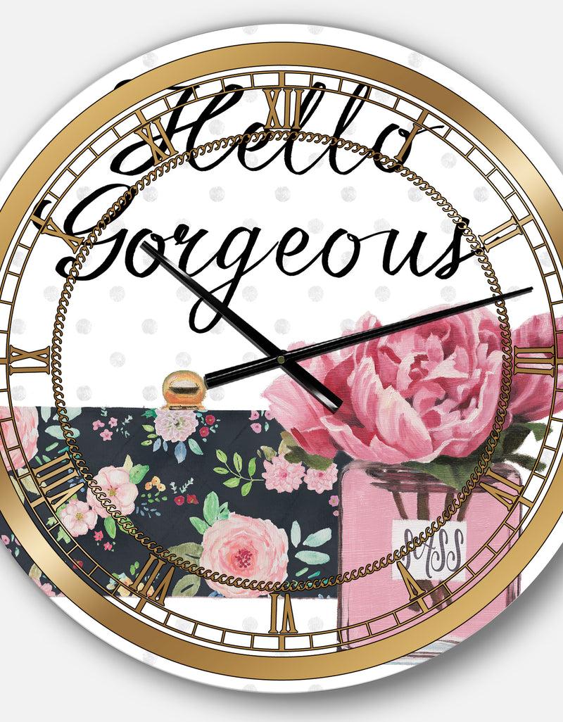 DesignQ Simply Splendid IV - Posh & Luxe Large Wall CLock