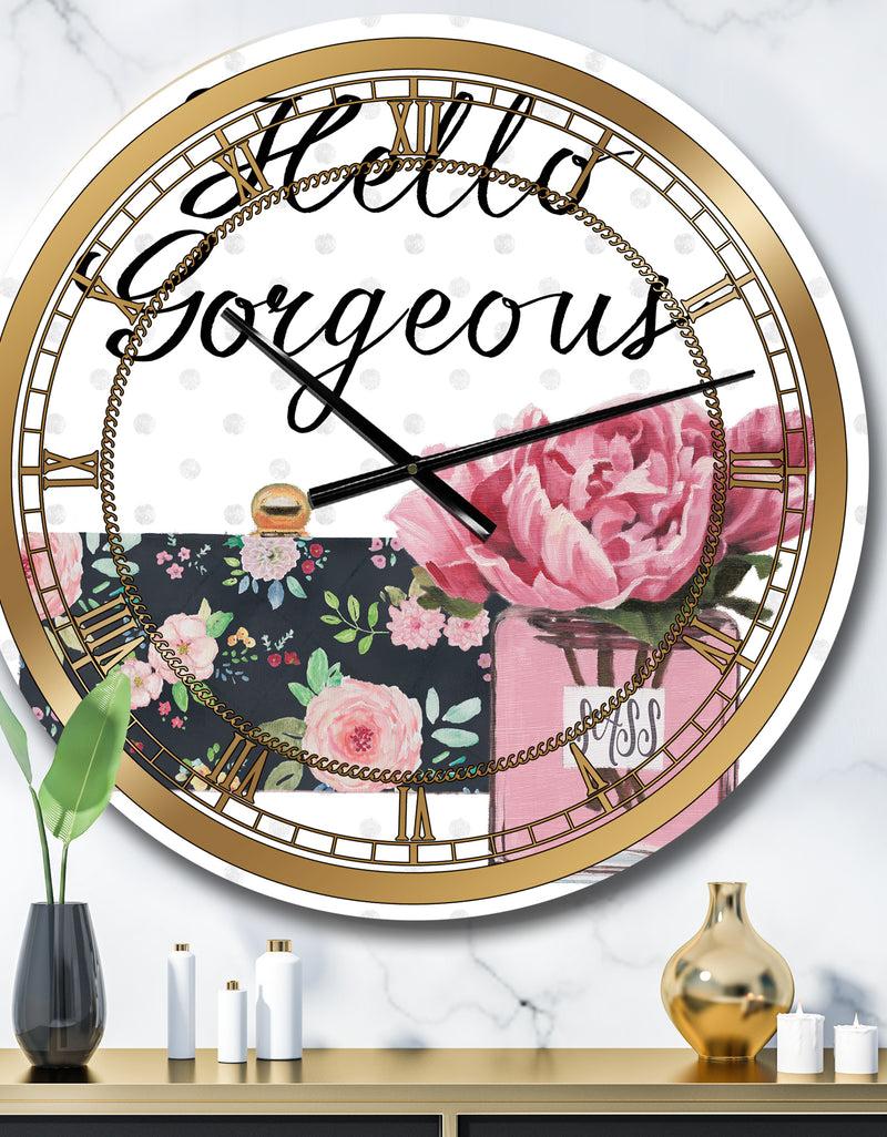 DesignQ Simply Splendid IV - Posh & Luxe Large Wall CLock