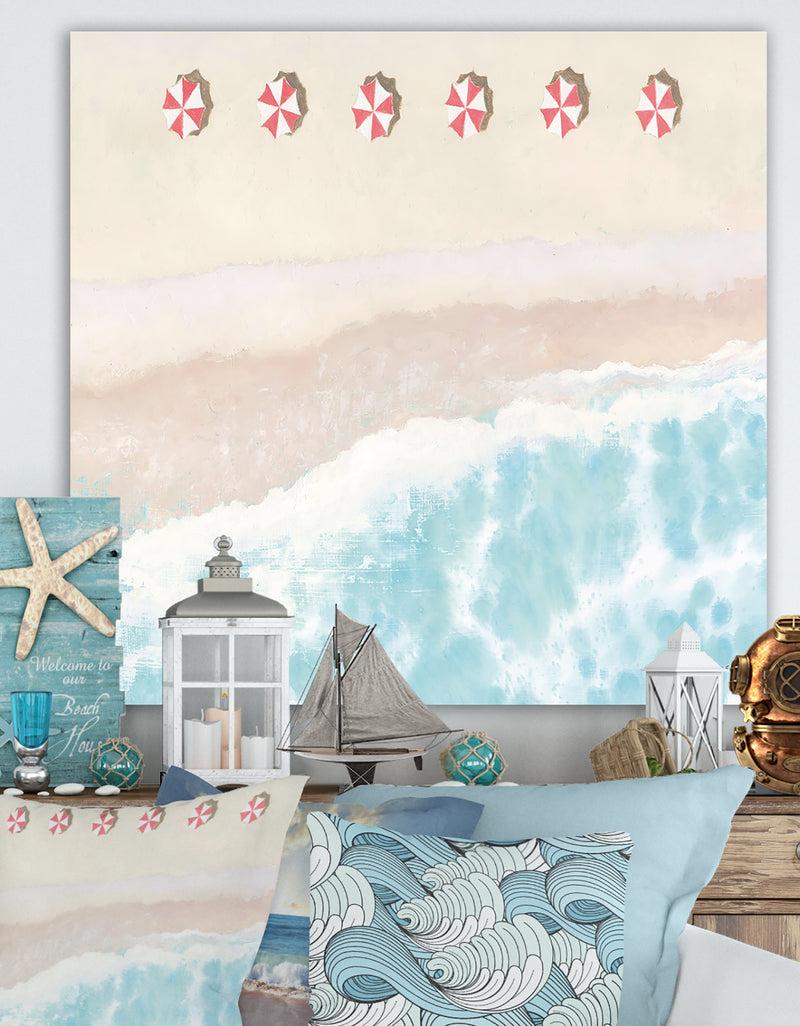 DesignQ Sky Seaview I - Nautical & Coastal Gallery-wrapped Canvas