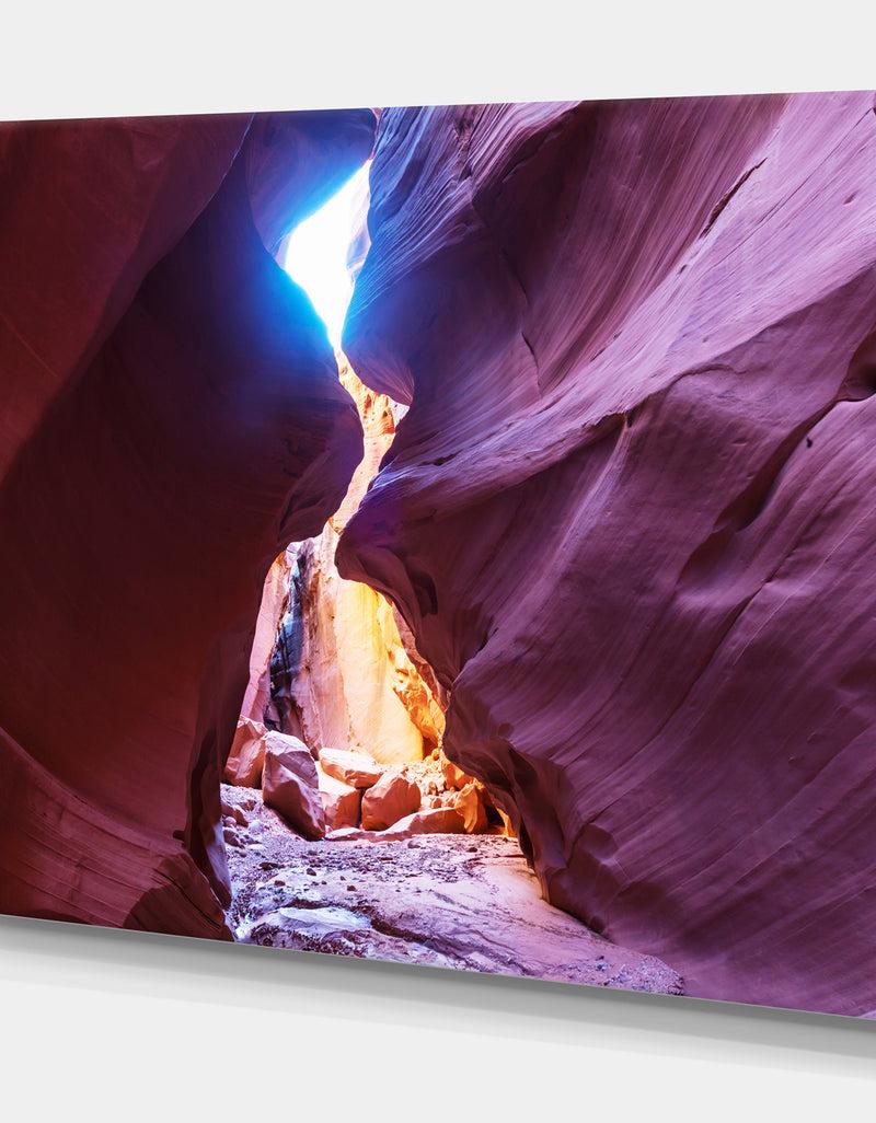 DesignQ Slot Canyon In The Upper Antelope - Canyon Photography On Wrapped Canvas