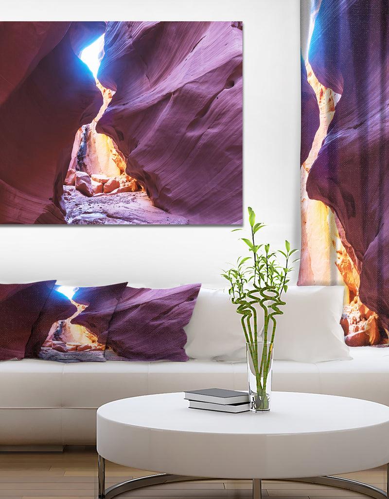 DesignQ Slot Canyon in The Upper Antelope - Canyon Photography on wrapped canvas