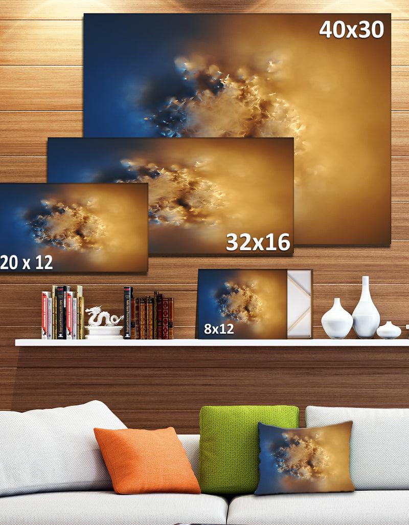 DesignQ Small Macro Prickly Texture Brown - Abstract Canvas Wall Art