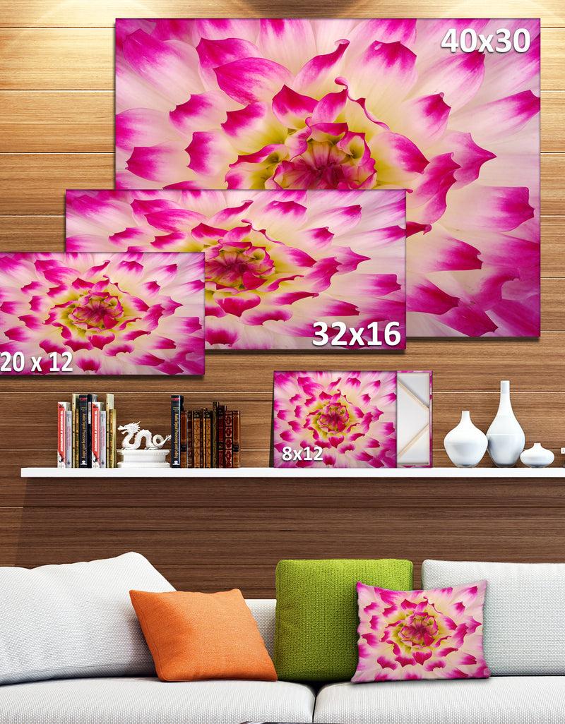 DesignQ Smooth White Rose Flower Petals - Modern Floral Canvas Wall Art