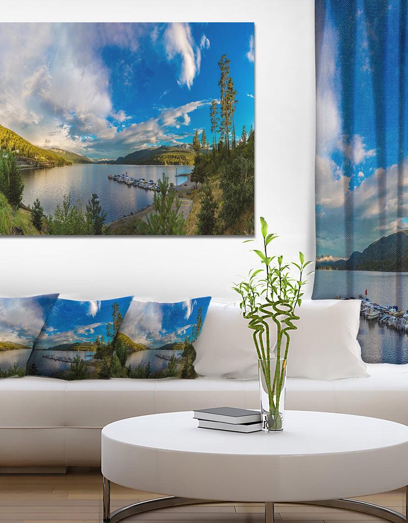 DesignQ Sognefjord in Norway Panorama - Landscape Canvas Wall Artwork