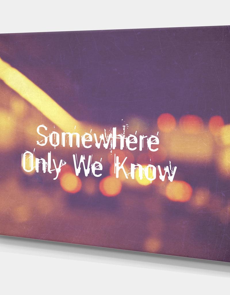 DesignQ Somewhere Only We Know II - Cottage Premium Canvas Wall Art