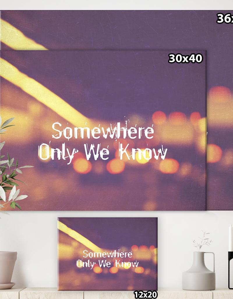 DesignQ Somewhere Only We Know II - Cottage Premium Canvas Wall Art