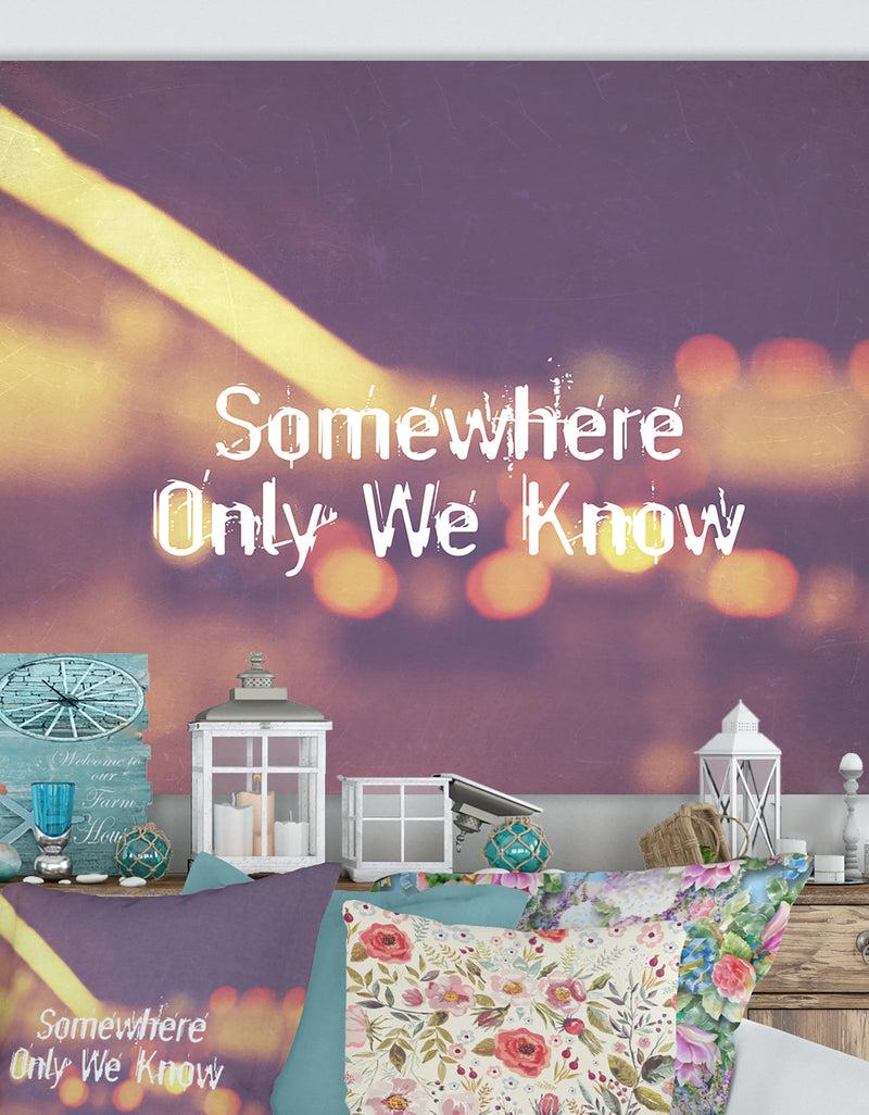 DesignQ Somewhere Only We Know II - Cottage Premium Canvas Wall Art