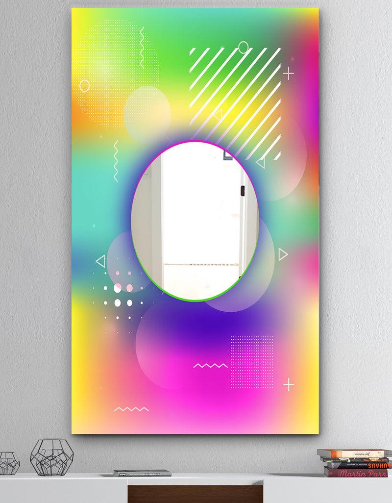 DesignQ Spacy Dimensions 1 - Mid-Century Mirror - Wall Mirror