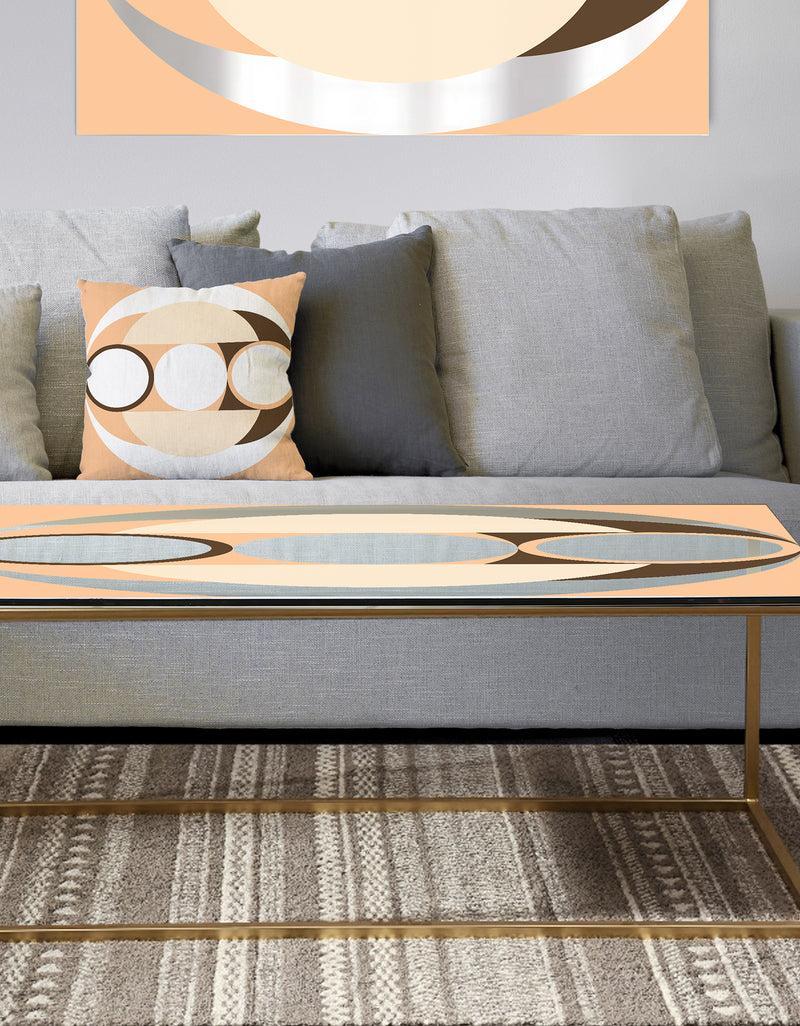 DesignQ Spacy Dimensions 14 - Metal Mid-Century Modern Coffee Table