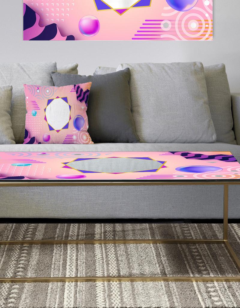 DesignQ Spacy Dimensions 3 - Metal Modern Coffee Table