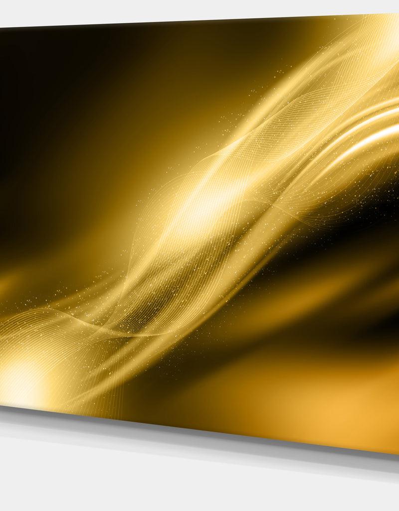 DesignQ Sparkle Gold Texture Pattern - Abstract Digital Art Canvas Print