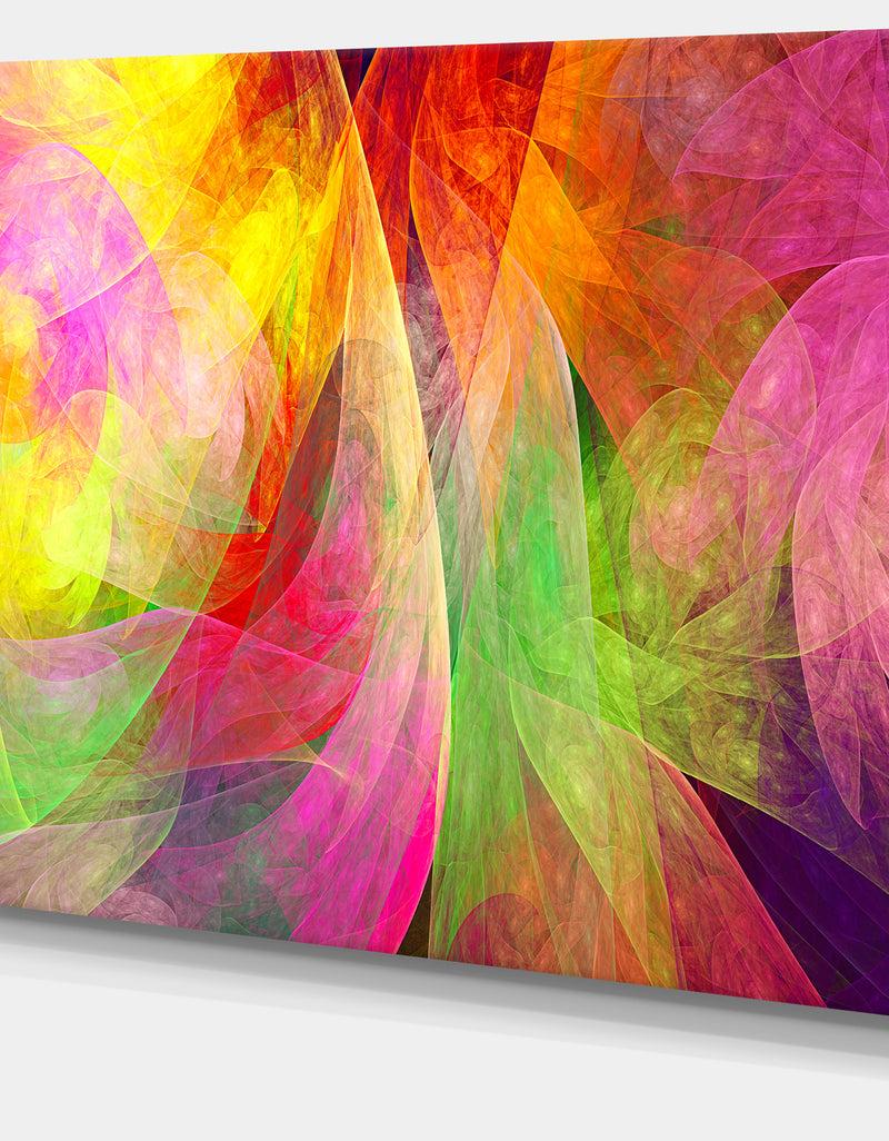 DesignQ Spectacular Multi-Color Pattern - Modern Floral Art