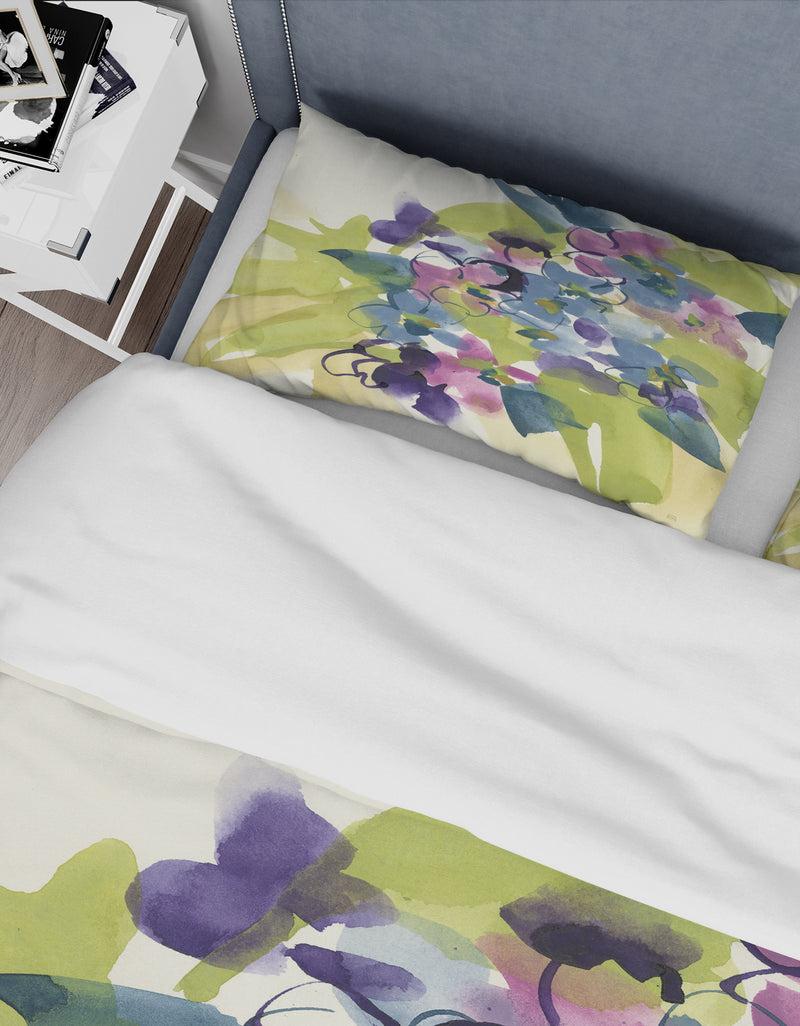 DesignQ Spring Bouquet I - Traditional Duvet Cover Set