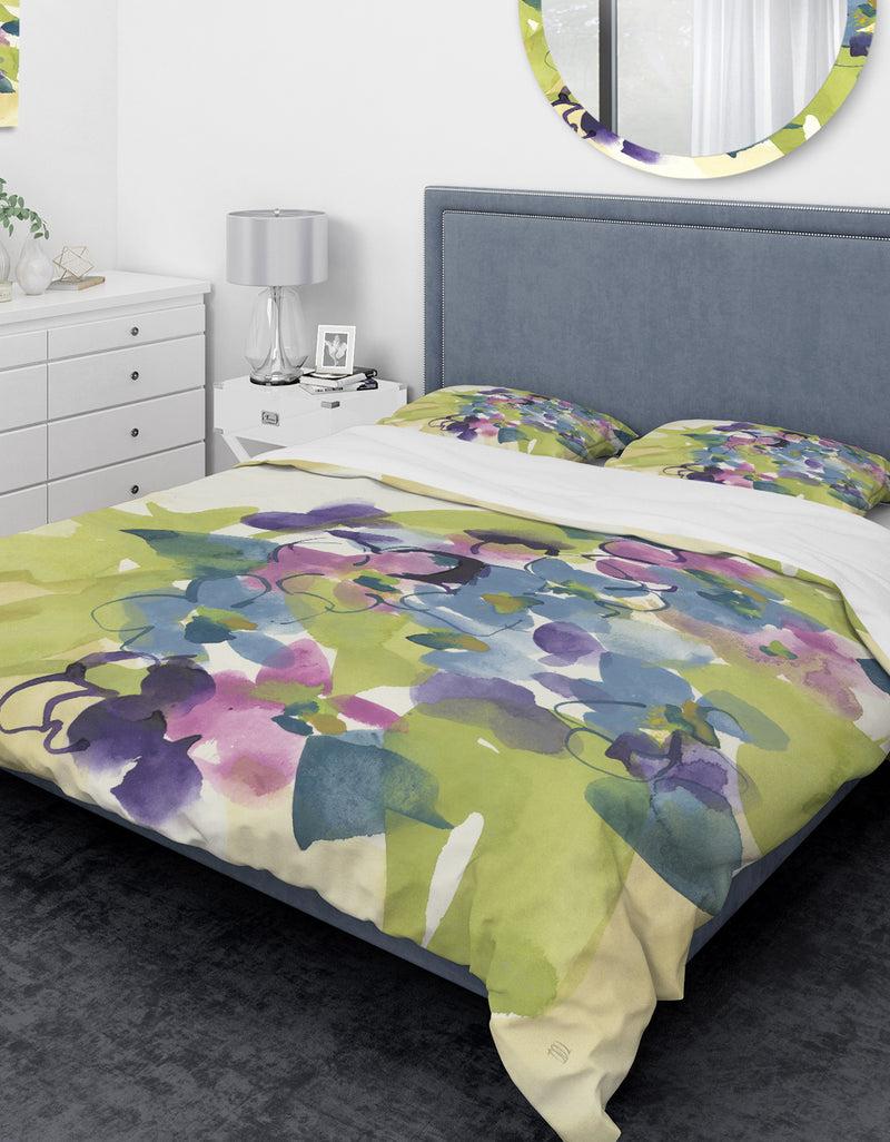 DesignQ Spring Bouquet I - Traditional Duvet Cover Set